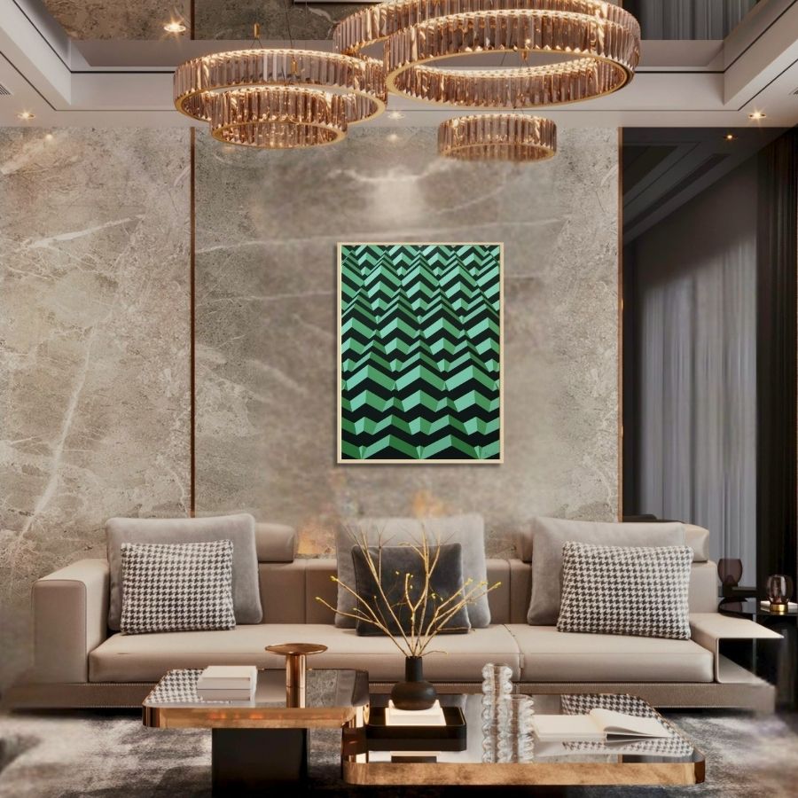 Canvas Pulse - Original Abstract Painting by Paris Tooraji - Tooraji Gallery
