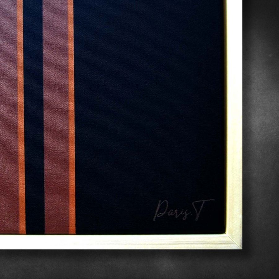 Asymmetrical Resonance - Contemporary Geometric Painting by Paris Tooraji - Tooraji Gallery