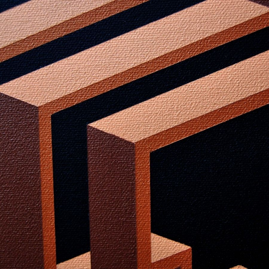 Asymmetrical Resonance - Contemporary Geometric Painting by Paris Tooraji - Tooraji Gallery