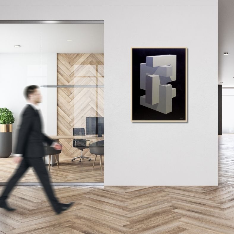 Enigma - Abstract Painting Sold to Private Collection - Artist Paris Tooraji