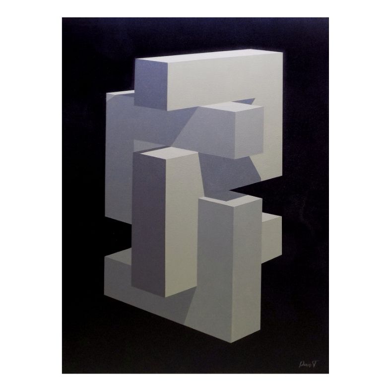 Enigma - Abstract Painting Sold to Private Collection - Artist Paris Tooraji
