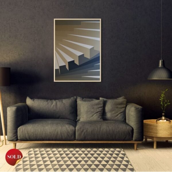 Symphony of Silence - Modern Abstract Painting by Paris Tooraji - Tooraji Gallery